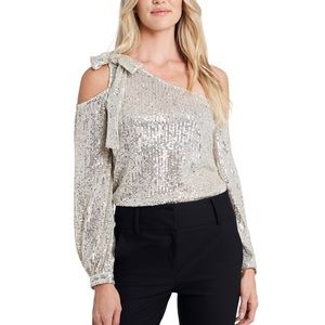 One-Shoulder Sequin Top
CECE Size L